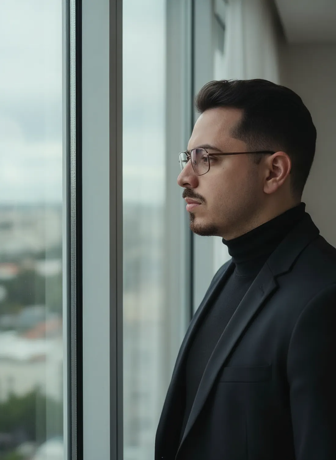 Alexandre olhando pela janela